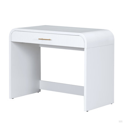 Coiffeuse de 39 po avec miroir et écran tactile, coiffeuse avec tiroir pour chambre à coucher