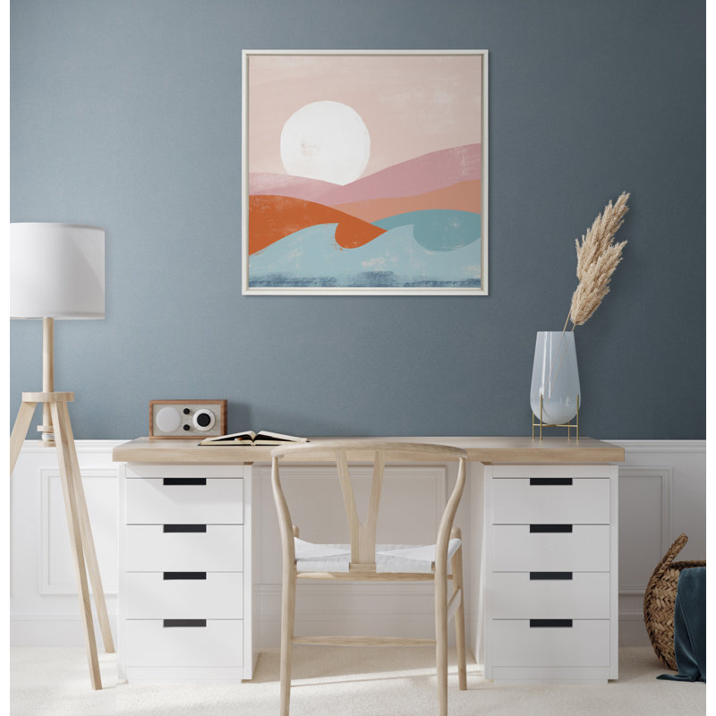 «Endless Summer» par Kate Aurelia Holloway, reproduction d'art sur toile encadrée, Cadre blanc