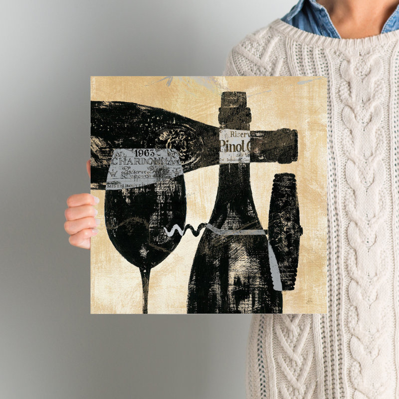 Wine Selection I by Daphne Brissonnet - Gallery-Wrapped Canvas Giclée on Canvas, 12" H x 12" W x 1.5" D, Wrapped Canvas