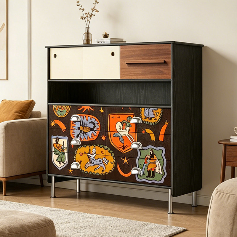 French Simple Style Accent Cabinet