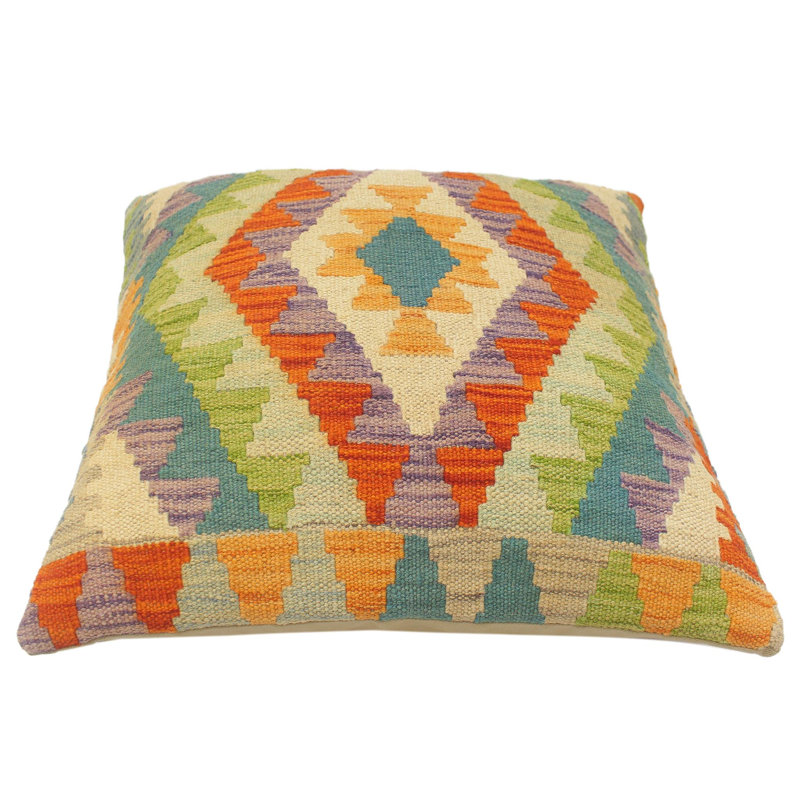 Oreiller rustique en kilim tissé à la main