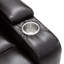 Fauteuil inclinable Power Motion avec port de charge USB, rangement pour bras cachés, 2 porte-gobelets et plateau pivotant à 360 °-1220761492