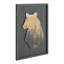 Décoration murale en bois fait à la main avec grizzly rustique