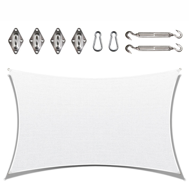 Toile d'ombrage rectangulaire à personnaliser Colourtree, Blanc, 10 pi x 12 po