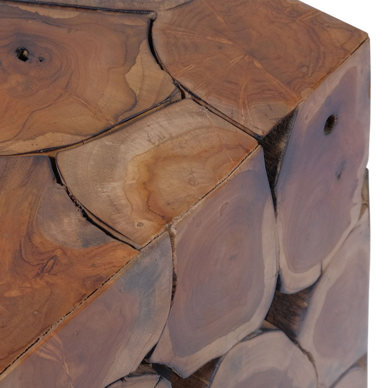 Kanojia Solid Wood Accent Stool