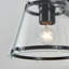 Applique murale 1 lumière en verre noir