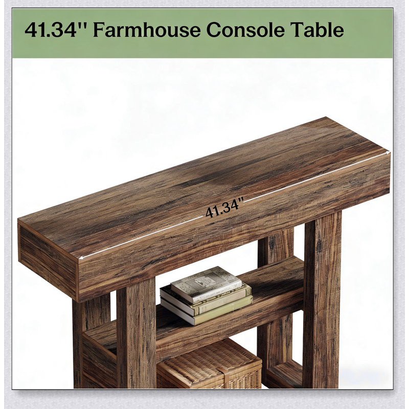 Table de canapé étroite, console