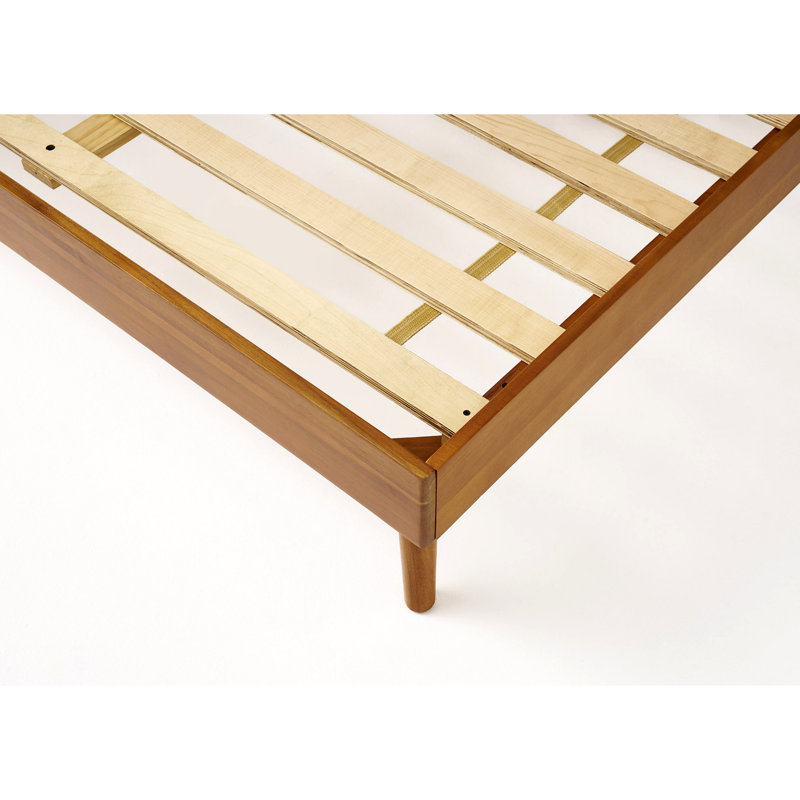Solid Wood Platform Bed (BED), Natural, Full
