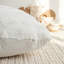 Cotton White Rectangular Backrest Cushion