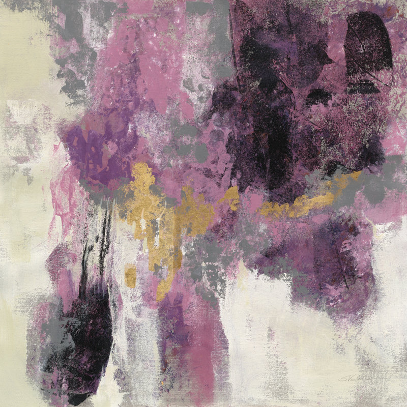 «Sparkle Abstract II» par Silvia Vassileva - peinture sur toile tendue, H 30 po x l 30 po