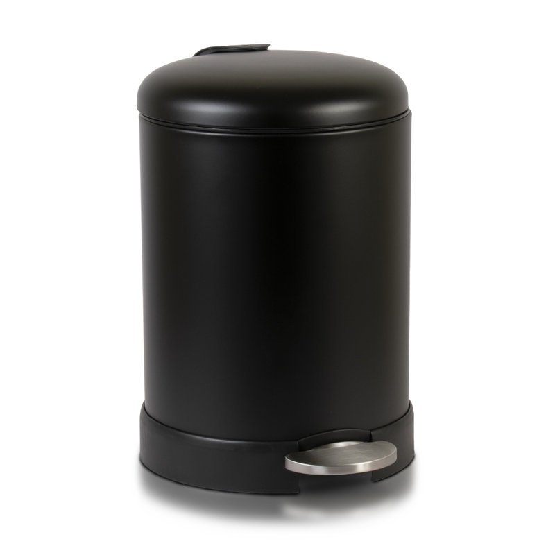 Petite poubelle ronde Glad 1,2 gallon, Noir
