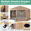 Pièce moustiquaire 15 x 15 avec moustiquaire, auvent pour tente Hub Hub-105094389