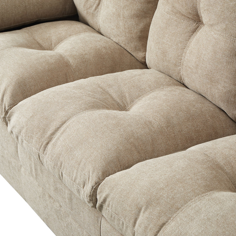 3 - Piece Living Room Set, Light Camel