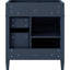 Meuble-lavabo de 30 po, 3 tiroirs, organisateur de porte d'armoire, tablette réglable, tiroir basculant, rangement diversifié, design moderne, bois massif à pieds romains exquis pour une transformation en douceur du rangement-559900529