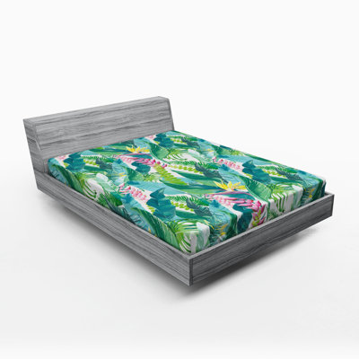 Microfiber Floral Fitted Sheet
