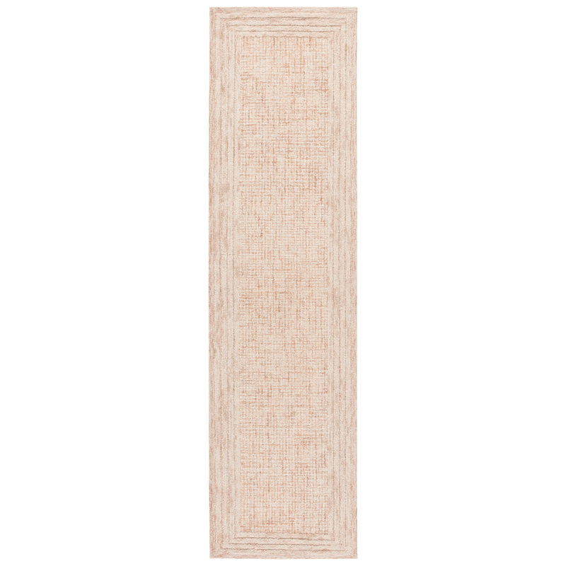Tapis ivoire / rose Ebony 425, Tapis de couloir 2 pi 3 po x 9 pi