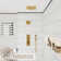Rainfall Symphony 12" Flush Mount Rainfall Temperature Display Thermostatic Shower System with 64 Colour LED and Music