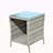Outdoor Patio Furniture 1 Coffee Table With Clear Tempered Glass-1268434974