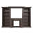 115.5'' W Electric Fireplace Mantel With Storage (No Insert)-1507090933