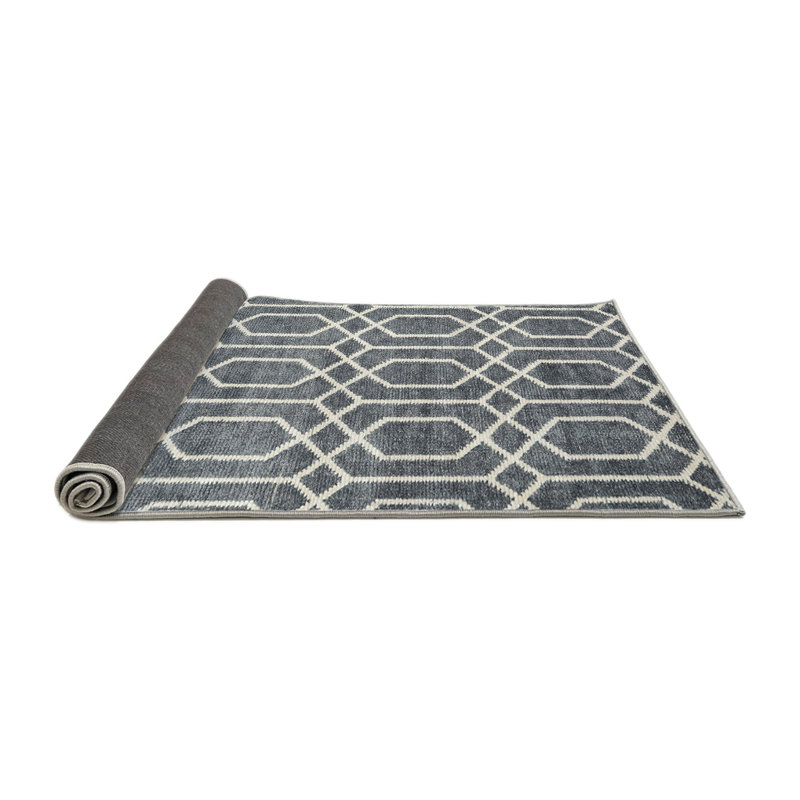 Tapis gris zone contemporaine, Rond 8 pi