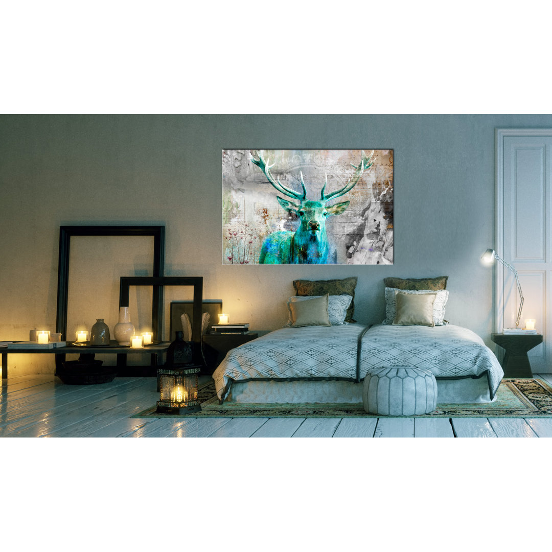 Leinwandbild - Green Deer