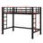 Heavy-Duty Metal Loft Bed With Integrated Ladder And Safety Guardrails-689479019