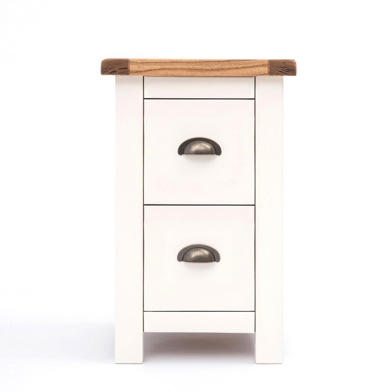 Astrid 35cm W Plywood / Laminate Board Bedside Table, White