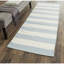 Tapis rayé bleu ciel / ivoire Brookvale-23569528