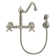 Vintage III Plus Wall Mount Faucet with Long Traditional Swivel Spout and Solid Brass Side Spray
