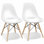 Chaise d'appoint blanche Makale