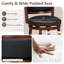 Tabouret de comptoir pivotant 25 po Rinley