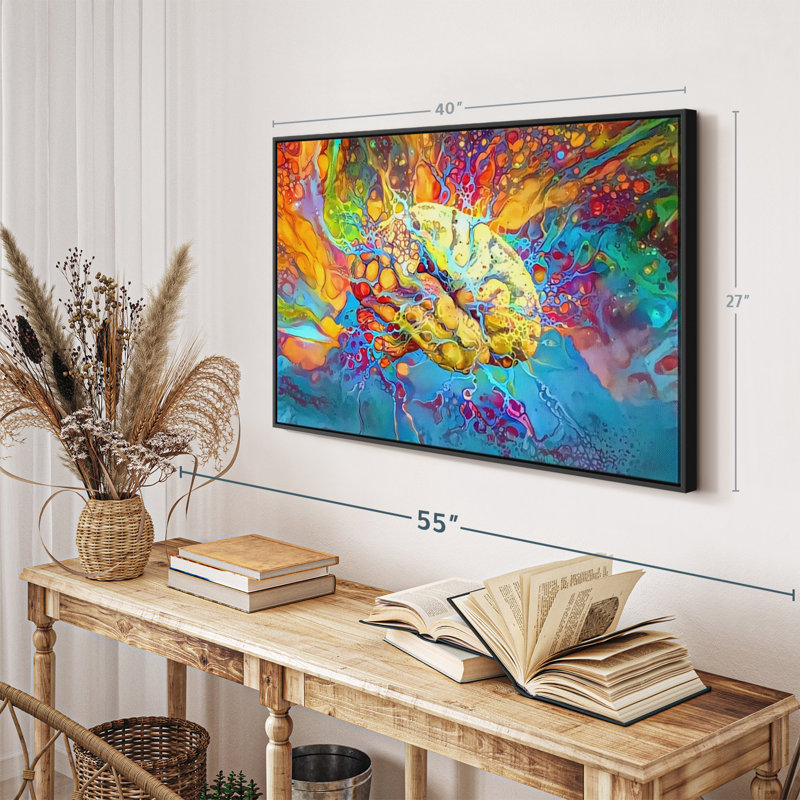 Abstract Brain Canvas Print, 27" H x 40" W