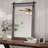 Keira-Mai Barn Door Bathroom Mirror, Wood Frame Wall Mounted Vanity Mirror with Metal Hanging Rod, Farmhouse Industrial Rectangle Wall Mirror for Bathroom-1214352521-1237467135