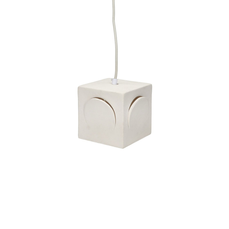 Alexes Eclipse Hanging Lamp Stoneware White
