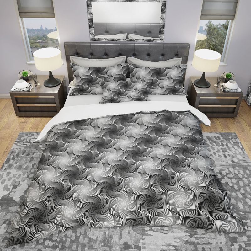 Ensemble de housse de couette moderne et contemporaine, Housse de couette très grand + 2 taies décoratives