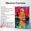 Sunset Colour Art - 1 Piece Standard Shower Curtain-100722323