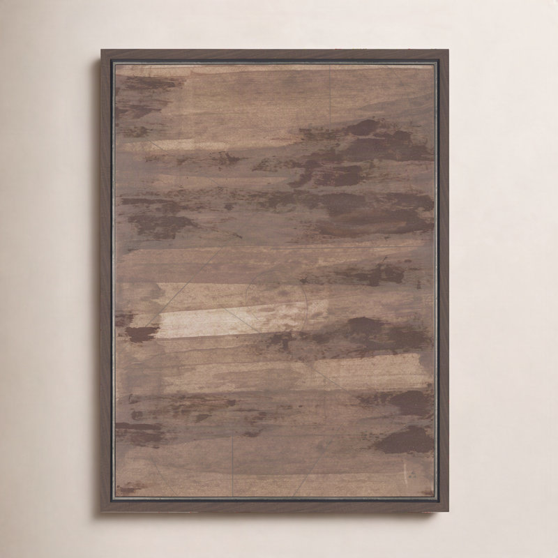 Ochre By  Studio A Hand Embellished Textured Framed Canvas, Cocoa