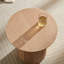 Table d'appoint ronde cannelée 17,71 pouces