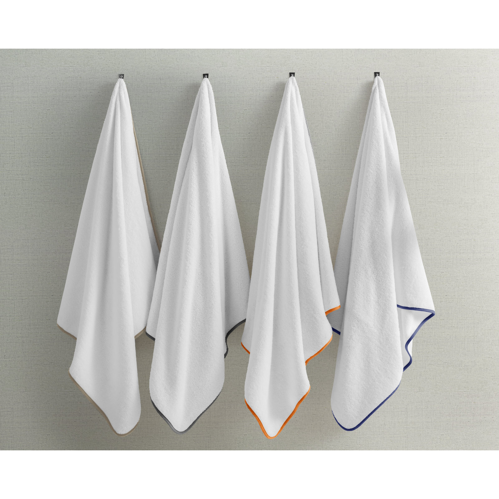Mertzon 100% Cotton Beach Towel, Gray