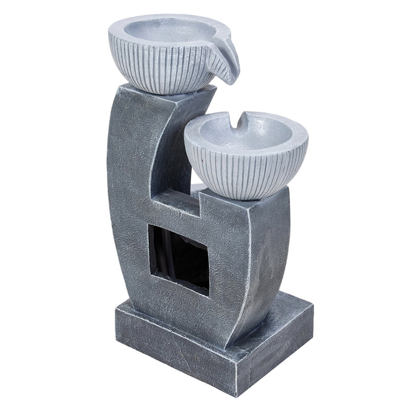 Weather Resistant Floor Fountain with Light