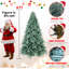 Arbre de Noël 9 pi en PE / PVC teinté bleu-vert - 3268 pointes, branches articulées, aspect naturel, base en métal stable-842840726