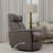 Global Home Swivel Glider Recliner With Manual Adjustable Headrest & Footrest In Faux Leather For Ultimate Comfort And Style-1499410362