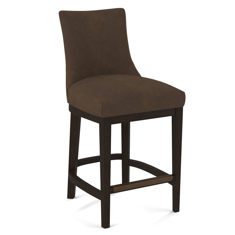 Upholstered Stool, Evolution Caribou, Black