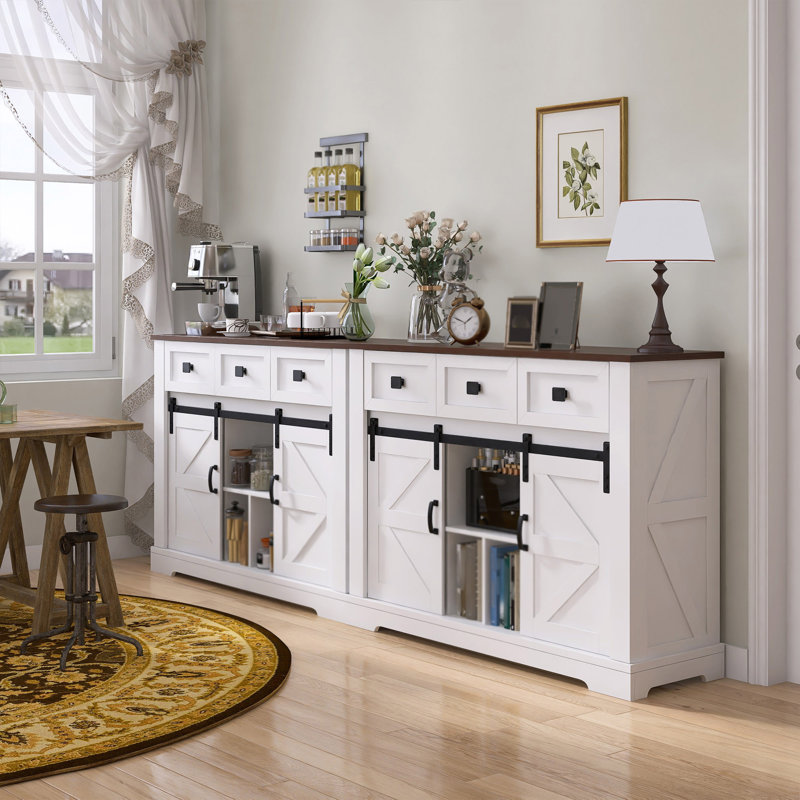 Buffet Farmhouse, buffet, console pour la cuisine, la salle à manger