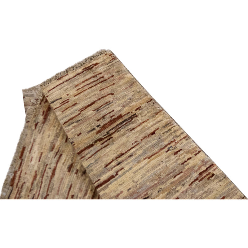 Hand Knotted Wool Area Rug in Multi