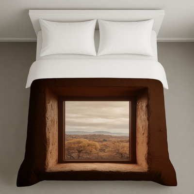 Housses de couette Window View Autumn Landscape