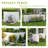 Polar Aurora Privacy Fence Panels 92" x 45", Outdoor Privacy Screen & Trash Can Enclosure, PVC Weather-Resistant Fence for AC Unit, Pool Equipment, Backyard Garden, Easy Assembly(2 Panels)