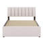 Lit plateforme tapissier avec lit gigogne-144016038