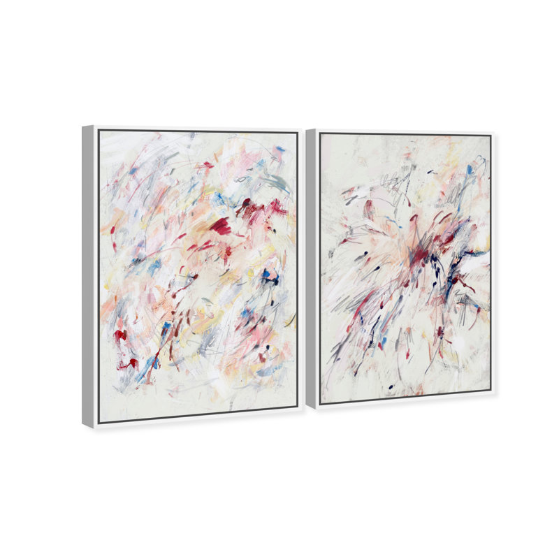 Feels Like Love Set Set by Oliver Gal, 50"H x 34"W, White Floater Frame
