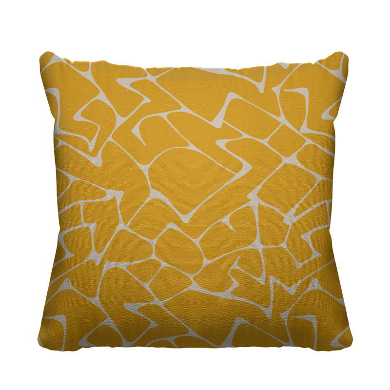Housse de coussin d'extérieur Huxley, Moutarde, L 17 po x H 17 po